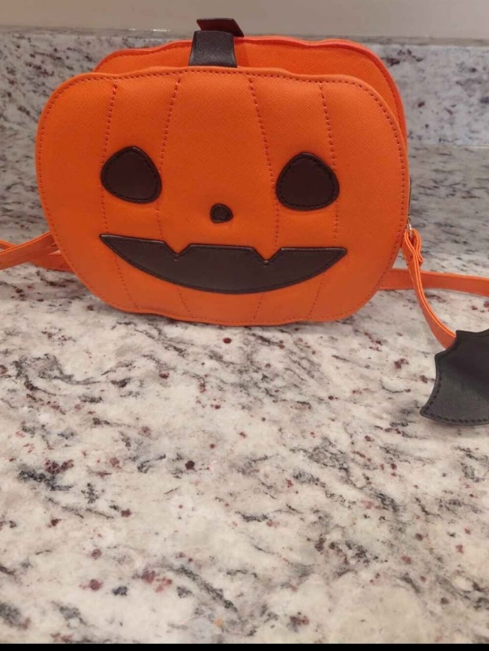 NWT, Halloween Purse, Cross Bosy, Pumpkin, Halloween, Orange, Bats, Black, Orang